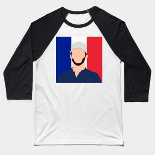 Pierre Gasly Face Art - Flag Edition Baseball T-Shirt